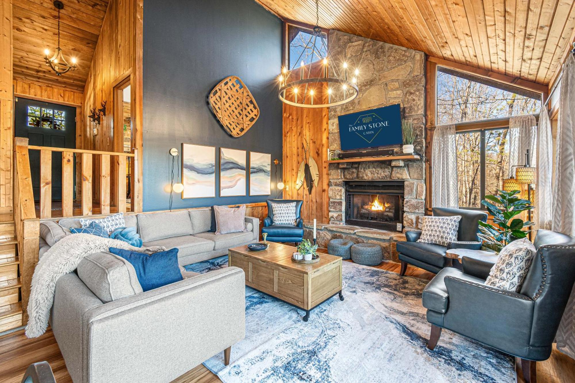 The Family Stone Luxe Cabin Sleeps 12 Hot Tub Dogfriendly Dollywood Пиджен-Фордж Экстерьер фото